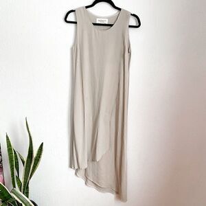 Hackwith Design House Asymmetrical Sleeveless Layered Maxi Dress Women’s Medium